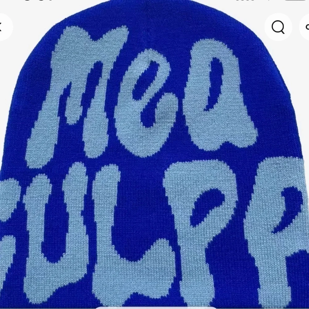 Y2K Knitted Hats Men's And Women's Jacquard Hats Street Hip-hop Rap  Skull Cap